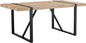 71'' Dining Table for 6-8, Wood Kitchen Table with Metal Legs, Dinner Table for 6-8 for Home Dining Room Living Room