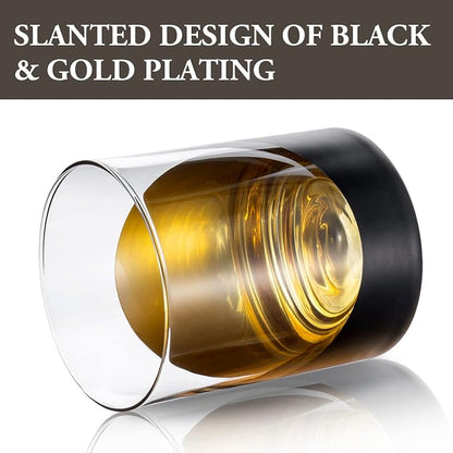 MyGift 12 oz Set of 4 Matte Black Drinking Glasses - Image 2