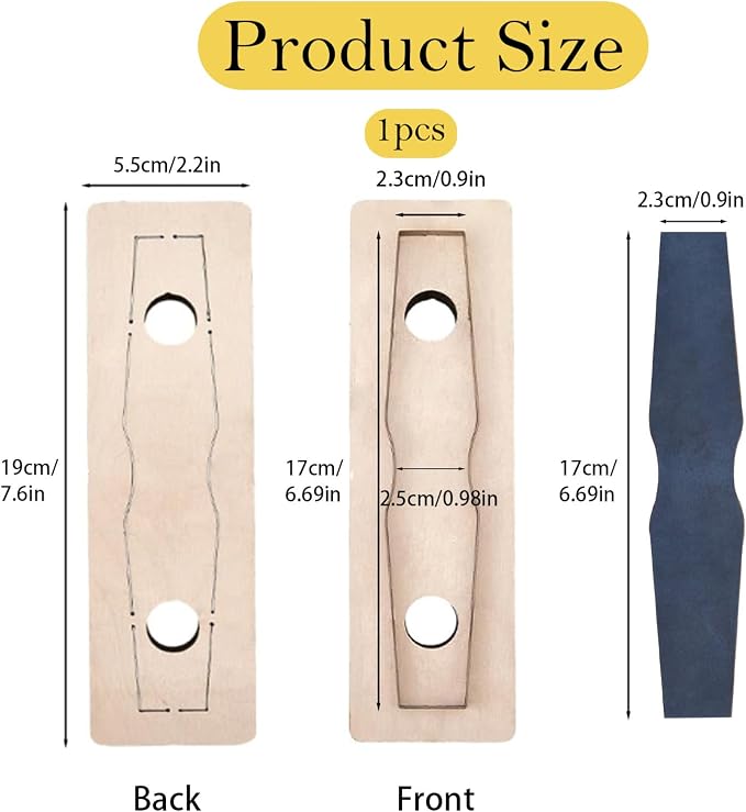 Leather Keyring Cutting die, for Shaping and DIY Leather Keyring Cutting and - Image 2