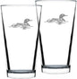 Bevvee Loon Pint Glass for Beer - Fun Bird Themed Gifts and Decor for Men & Women - Set of 2-16 oz Glasses