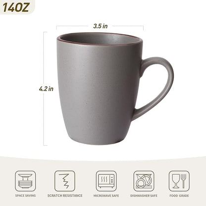 famiware Venus Coffee Mugs for 4, 12 oz Mug Set, Dringking Cup - Image 4