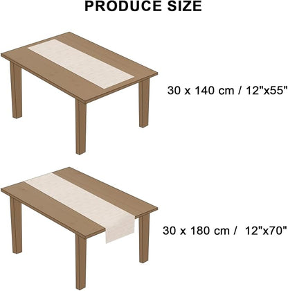 Table Runner 72 Inches Long, Vinyl Woven Heatproof Table Runners | Washable - Image 9