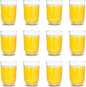 Vikko 5 Ounce SMALL Glasses, Heavy Base Clear Tumbler, Cup for Drinking Orange Juice, Water, Kids Glass Drinking Glasses, 5 oz Juice Glass, Set of 12