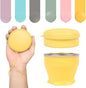 Collapsible Travel Cup with Lid - 6oz Mini Silicone Folding Cup with Stainless by zhuzhiloono