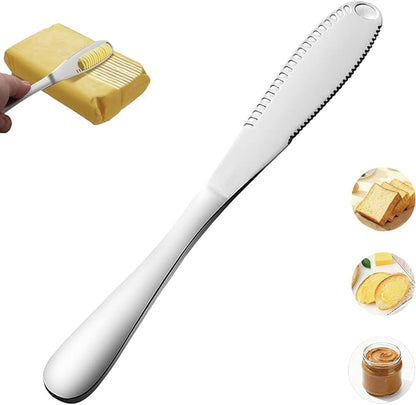 Butter Spreader Knife, Durable 8.7" Butter Knife, Stainless Steel Applicator by BITACS