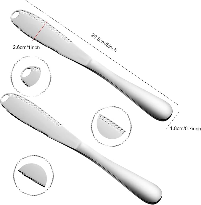 2-Pack Stainless Steel Butter Knives - Image 3