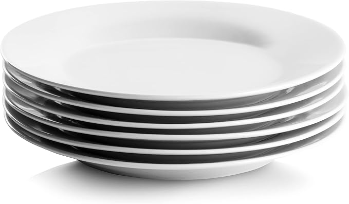 10 Strawberry Street Simply White 7.5" Round Salad Plate - Image 2