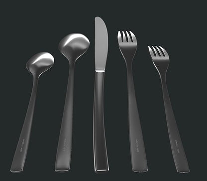 30-Piece Flatware Set For 6, Modern Sleek Design Silverware Set, 18 10 Stainless Steel Utensils, Include Knife/Fork/Spoon, Mirror Polished Set of Cutlery, Dishwasher Safe