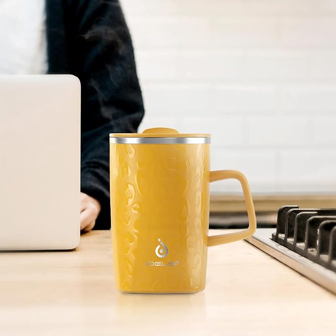 Ideus 16 oz Insulated Stainless Steel Coffee Mug - Image 8