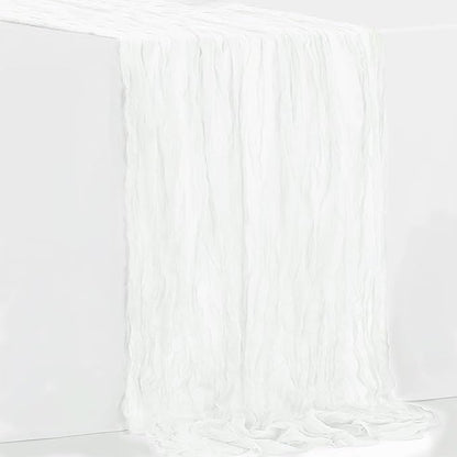 10 Pack White Cheesecloth Table Runner 35x120 Inch 10Ft Rustic Gauze Cheese - Image 7