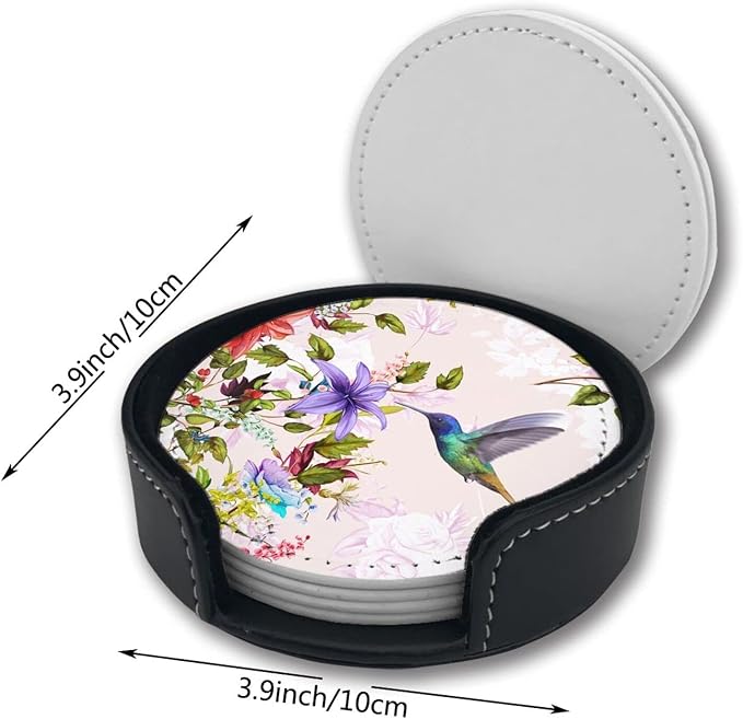 Hummingbirds Bird Flower Coasters - Image 7