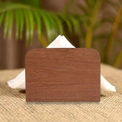 Wooden Napkin Holder for Table Acacia Wood Standing Paper Napkin Dispenser - Image 6
