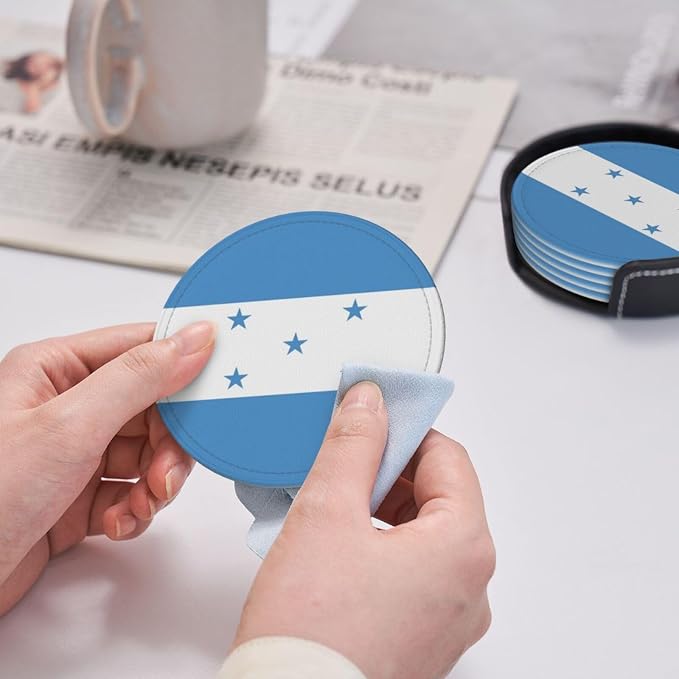 Honduras Flag Coasters for Drinks - Image 5