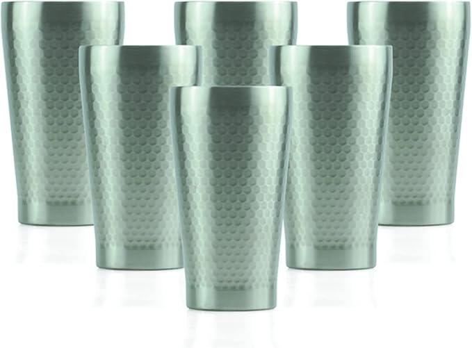 Minimal Double Wall Vacuum Insulated Tumblers, Ultra Slim Embossed Body by Minimal