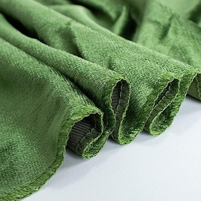 Balsa Circle 10 pcs 12x108-Inch Olive Green Premium Velvet Table Runners - Image 8