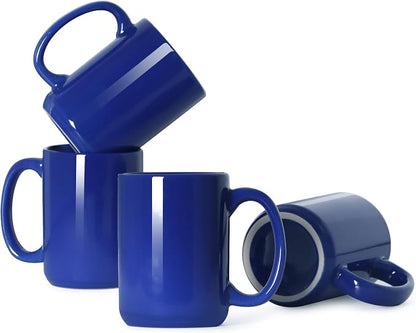 16 OZ Coffee Mugs, Classic Blank Ceramic Cup by Smilatte
