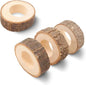 Jolitee's Handmade Rustic Wooden Napkin Rings Set of 4 | Elegant, Lightweight by Jolitee