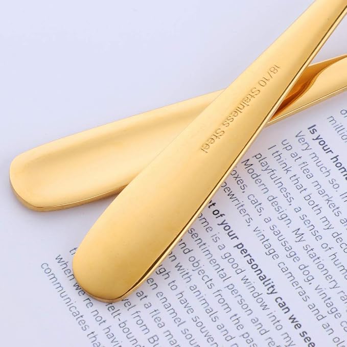 Buyer Star Bouillon Spoon Sets, 7-Inch Round Soup Spoons, Stainless Steel - Image 5