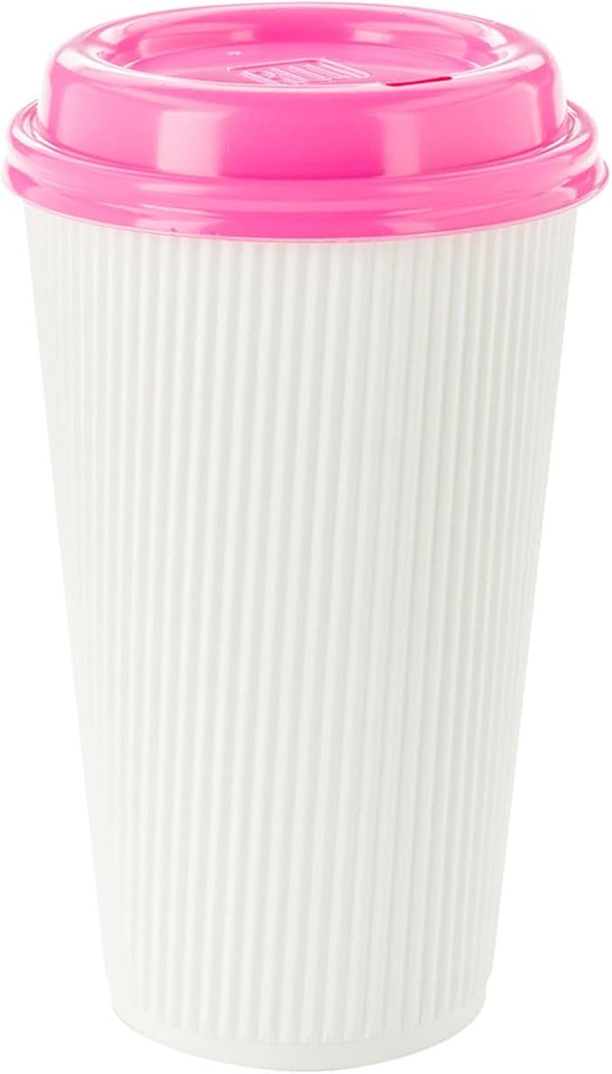 Restaurantware 16 Ounce Ripple Wall Disposable Coffee Cups, 500 Insulated White - Image 6