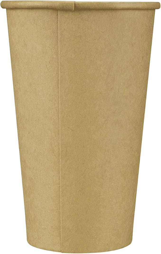 Karat 16z Kraft Paper Coffee Cups Disposable, Leak-Resistant Double Poly-Lined - Image 7