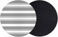 Grey Stripe Coasters Set of 2, Minimalist Farmhouse Striped Soft Absorbent by PIEPLE