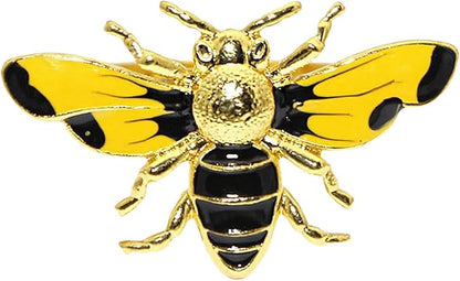 Bee Napkin Rings Set of 12 Glossy Yellow Honeybee Napkin Holders - Image 9