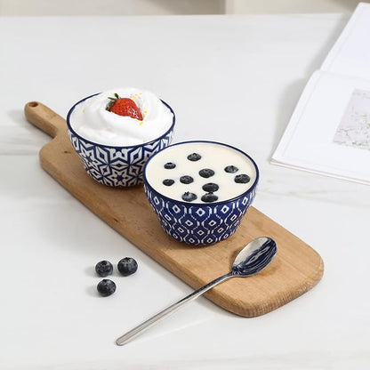 Selamica Ceramic 8oz Bouillon Cups 4 Inch Small Bowls, Dessert bowls - Image 6