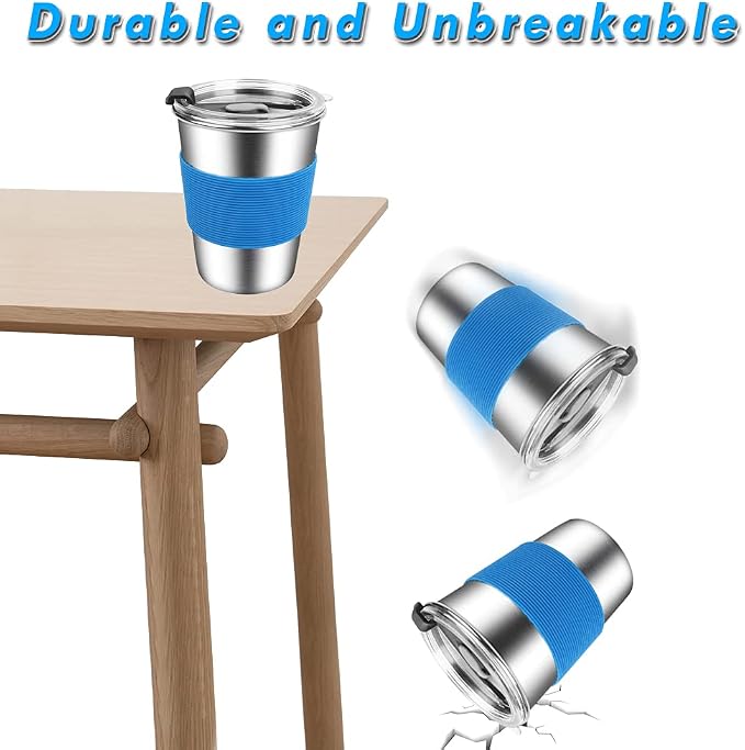 ShineMe Kids Stainless Steel Cups, Kids Metal Drinking Glasses - Image 7