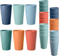 24 Pcs Unbreakable Plastic Cups Set, 20 oz Reusable Plastic Cups, Stackable by StayHealthyStayHappy
