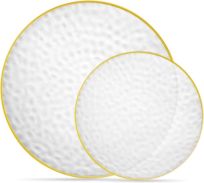 PLASTICPRO 128 Piece Combo Plates Set includes 64-7'' inch Plates & 64-10'' by PLASTICPRO