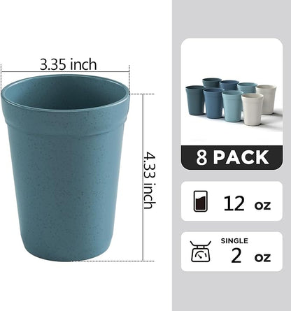 Homestockplus 12 Oz Plastic Cups Reusable, Microwave and Dishwasher Safe - Image 3
