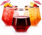 Oojami 40 Pack Disposable Wine Glasses 12 oz Diamond Stemless Plastic | Rose by Oojami