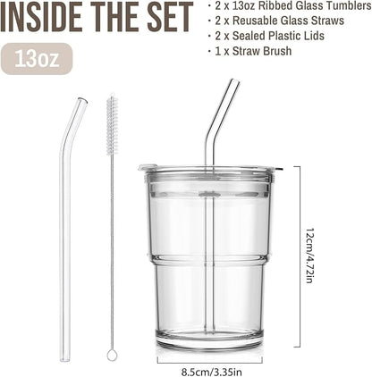 SoulTimes 13oz Clear Glass Tumbler - Image 4