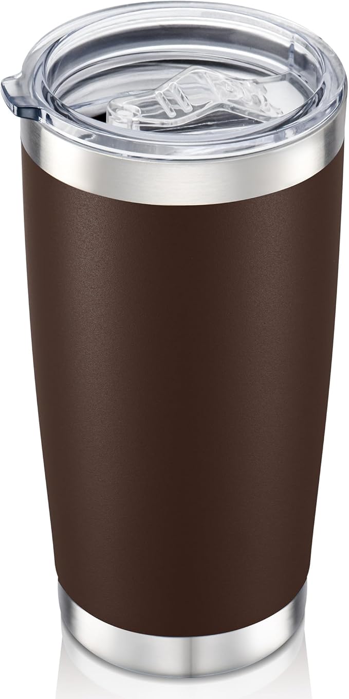 20 oz Tumbler with Lid Stainless Steel Insulated Tumblers, 1 Pack | Leak Proof by Unknown