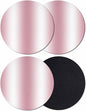 Ombre Pink Coasters Set of 4, Modern Minimalist Geometric Gradient Color Soft by PIEPLE