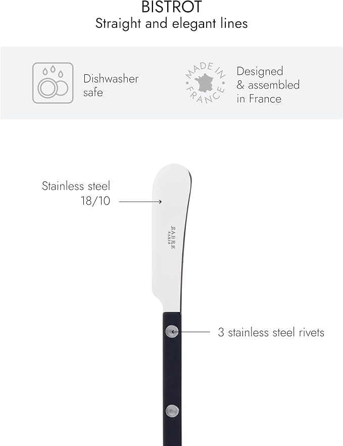 Sabre Paris - Set of 2 Spreader Knives 5.5 inches - Bistrot Collection - Perfect - Image 3