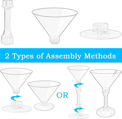 50 Pack 5 oz Plastic Martini Glasses - Image 3