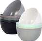 Youngever 9 Pack 10 Ounce Plastic Bowls, Kids Plastic Bowls by Youngever