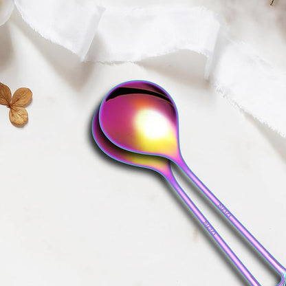 Creative spoons in multiple colors. They can be used to stir flower tea - Image 4