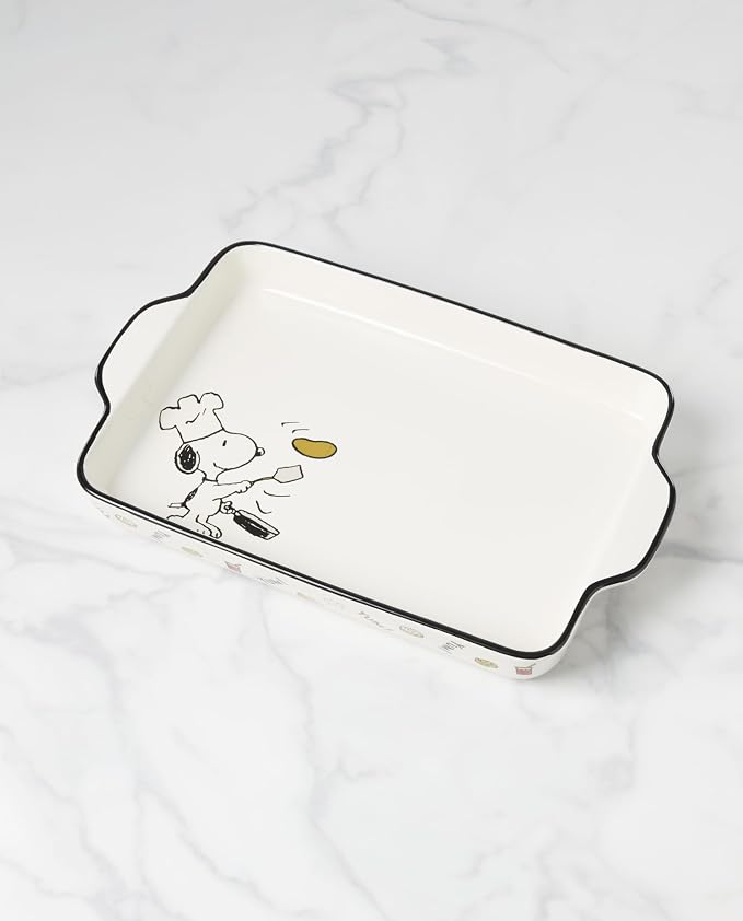 Lenox Chef Snoopy Stoneware Rectangular Baking Dish | Durable everyday use | 13 - Image 2