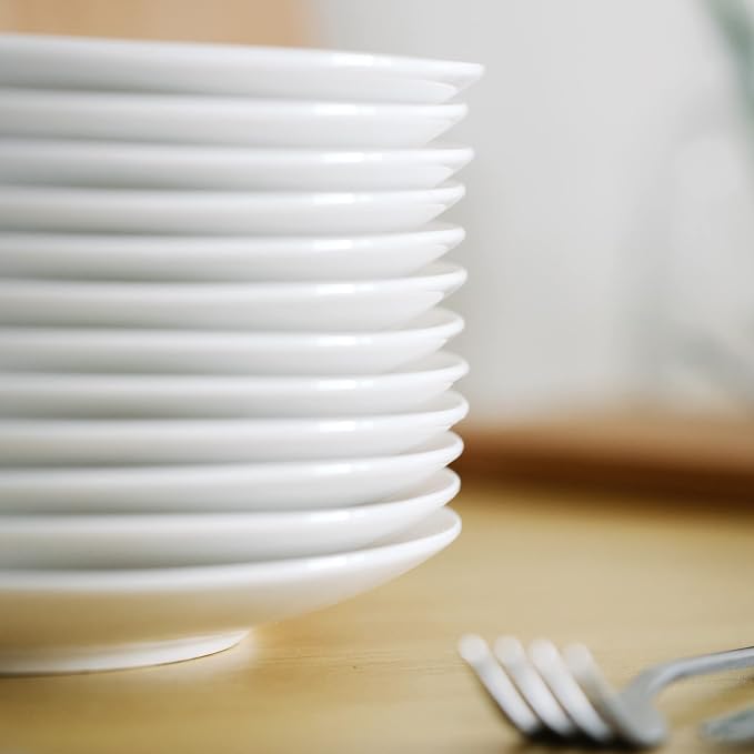 BTaT- White Dessert Plates, 8 inch, Small Plates - Image 8