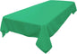 LA Linen Polyester Poplin Washable Rectangular Tablecloth, Stain and Wrinkle Resistant Table Cover 60x90, Fabric Table Cloth for Dinning, Kitchen, Party, Holiday 60 by 90-Inch, Jade