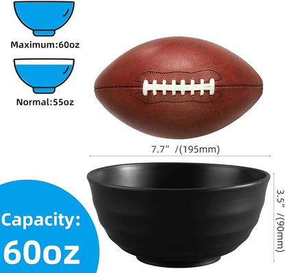 60oz Wheat Straw Bowls, Unbreakable Large Capacity Serving Bowls, Microwave & - Image 5