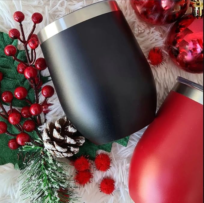 CHILLOUT LIFE 12 oz Stainless Steel Wine Tumbler - Image 6
