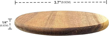 36 Pack Acacia Wood Drink Coasters, 3.68 Inch Round Wooden Acacia Wood Cup Coasters