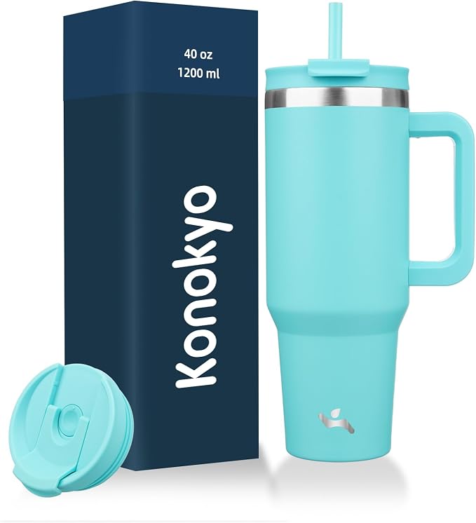 Konokyo 40 oz Insulated Tumbler Water Bottle by Konokyo