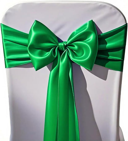 10 Pack Satin Green Table Runner - Image 5