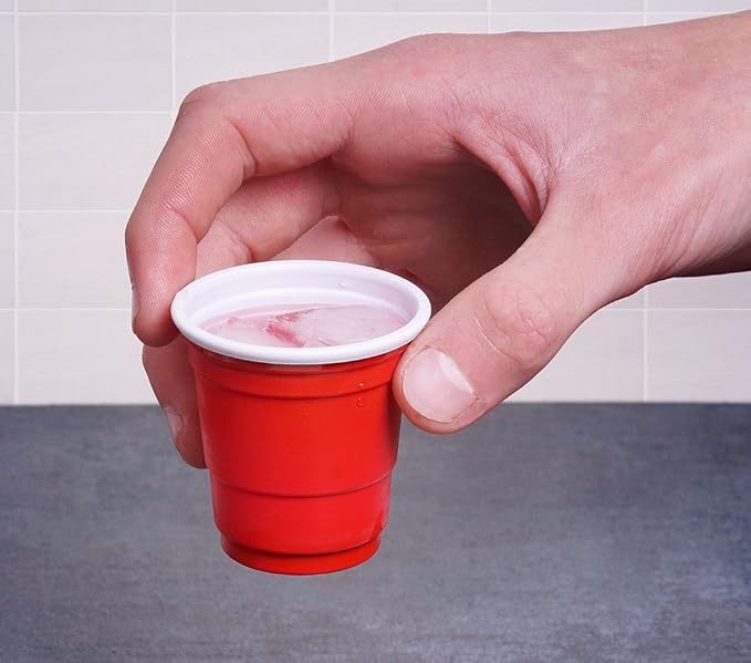 TashiBox Plastic Shot Glasses 2oz, 200 Pack, Mini Party Cups | Mini Party Cups - Image 3