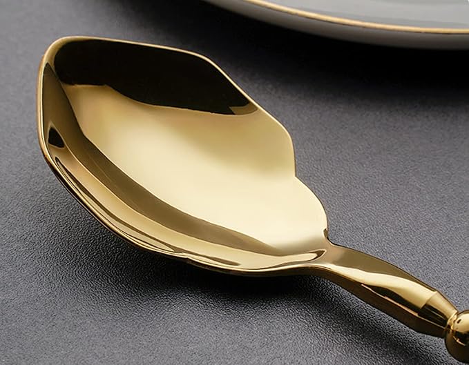 Gold Silverware Set for 14 Durable 18/10 Stainless Steel Flatware Set Creative Styles 56 Piece Modern Cutlery Tableware Utensils Set for Home Kitchen Wedding Restaurant Knives forks and Spoons