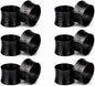 ITOS365 Black Napkin Rings Set of 12, Handmade Hammered Metal Napkin Ring by ITOS365